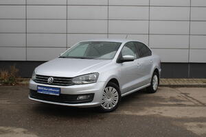 Серебряный Volkswagen Polo 1.6 AT (110 л.с.) 2018