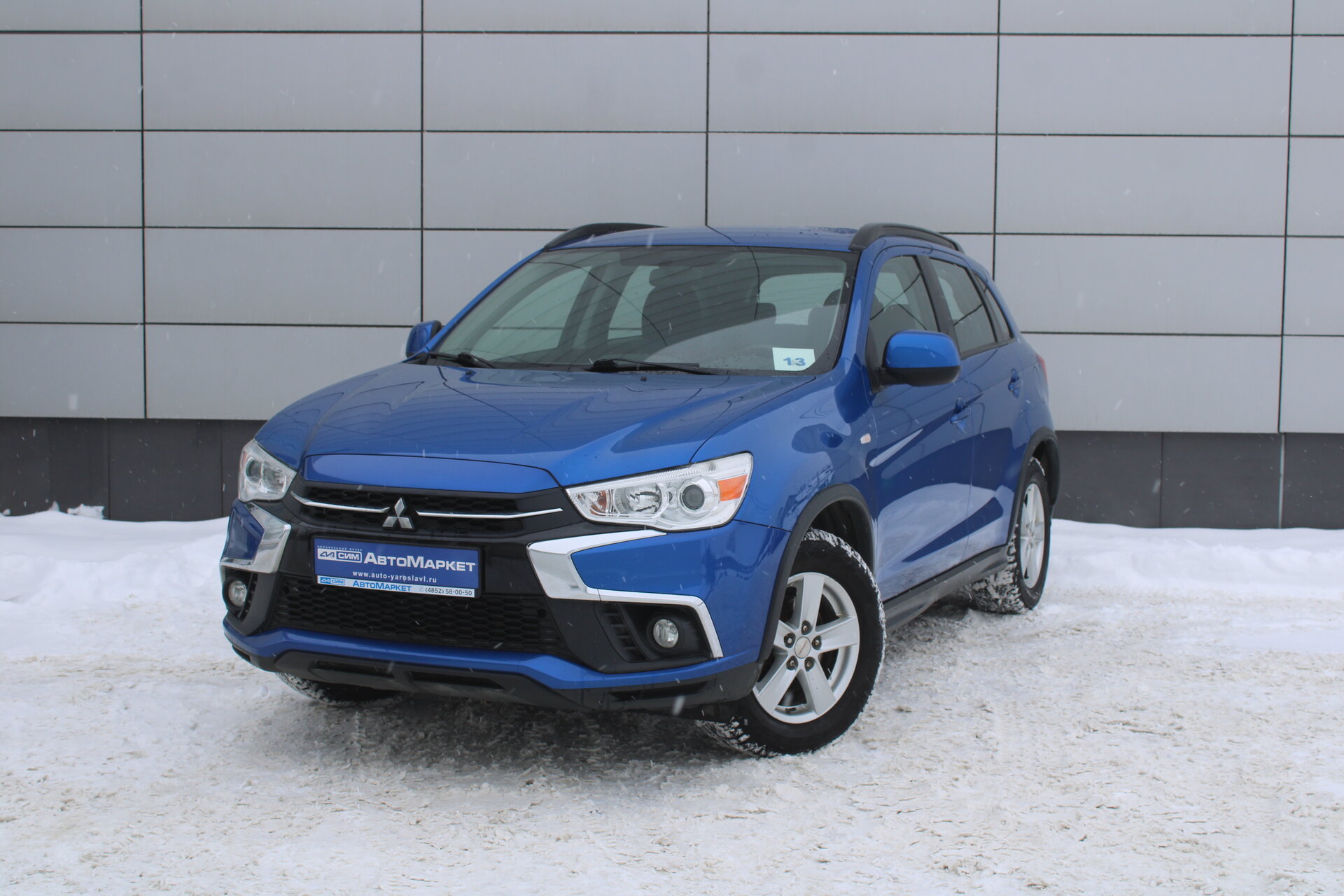 Синий Mitsubishi ASX 2.0 CVT (150 л.с.) 4WD 2018