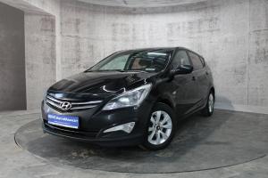 Черный Hyundai Solaris 1.6 AT (123 л.с.) 2014