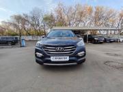 синий Hyundai Santa Fe 2.2d AT (197 л.с.) 4WD 2016 фото 3