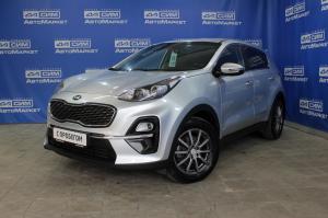 серебряный Kia Sportage, IV 2.0 AT (150 л.с.) 4WD 2018