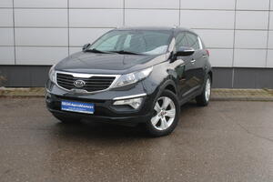 Черный Kia Sportage, III 2.0 AT (150 л.с.) 2012