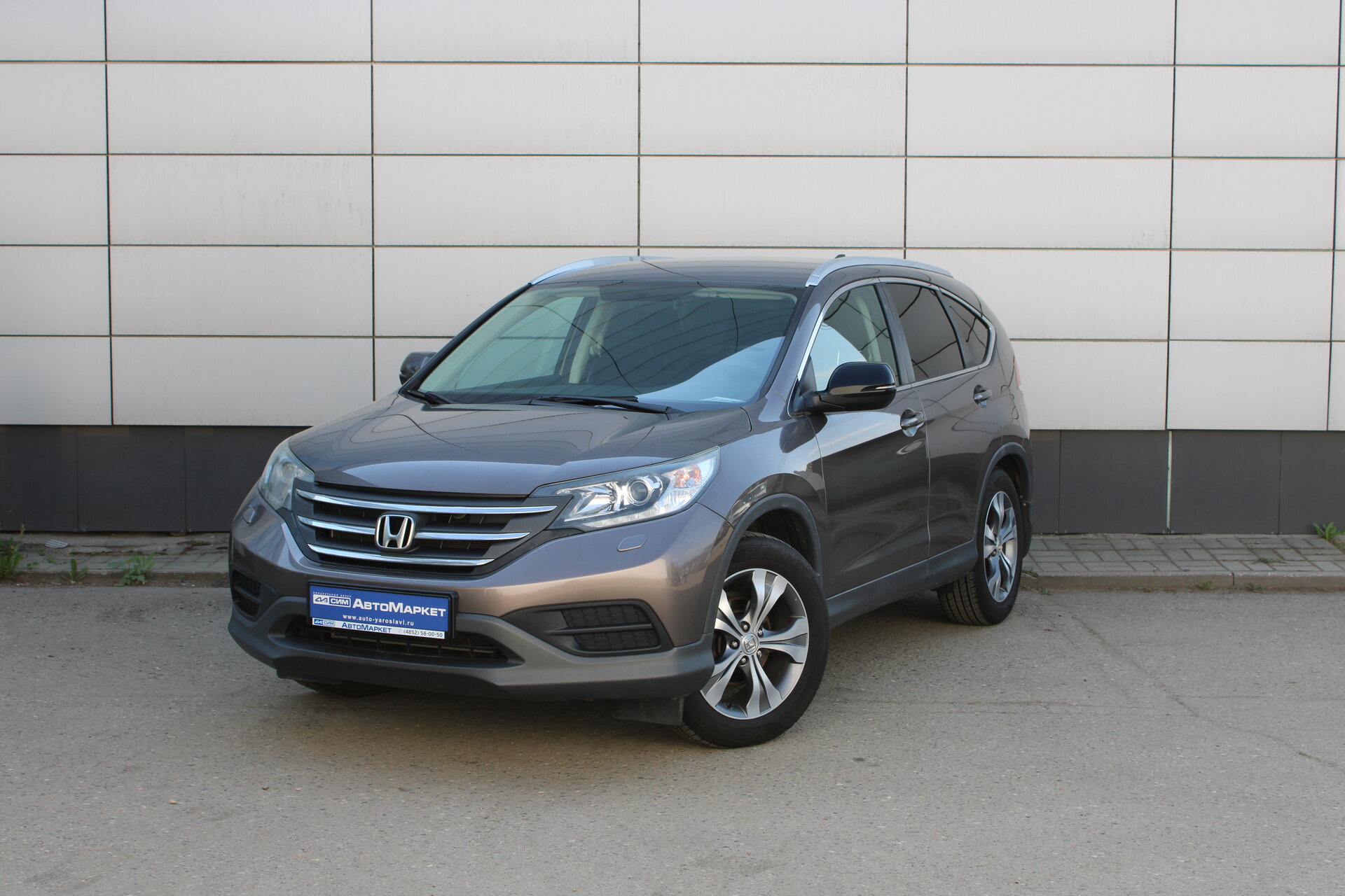 Серый Honda CR-V 2.0 AT (150 л.с.) 4WD 2014