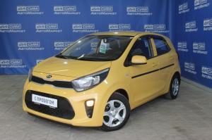 желтый Kia Picanto, III 1.3 AT (84 л.с.) 2019