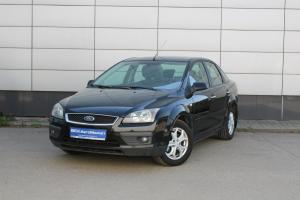 Черный Ford Focus 1.8 MT (125 л.с.) 2007