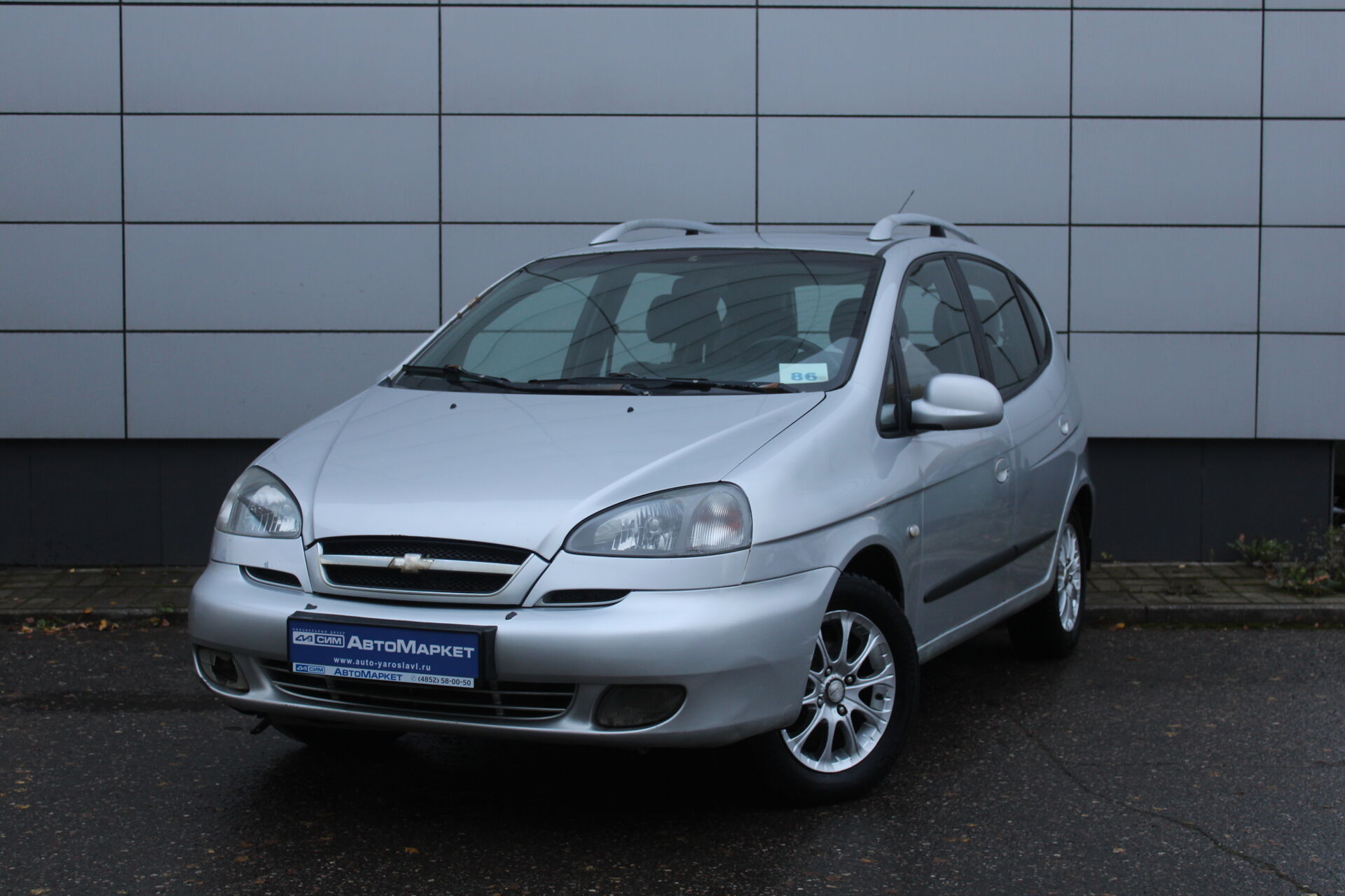 Серебряный Chevrolet Rezzo 1.6 MT (90 л.с.) 2007