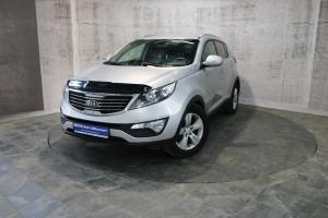 Серый Kia Sportage, III 2.0 AT (150 л.с.) 2013