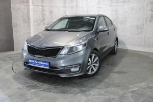 Серый Kia Rio, III Рестайлинг 1.6 AT (123 л.с.) 2016