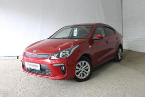 красный Kia Rio, III Рестайлинг 1.6 AT (123 л.с.) 2017