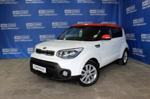белый Kia Soul, II Рестайлинг 1.6 AT (124 л.с.) 2017
