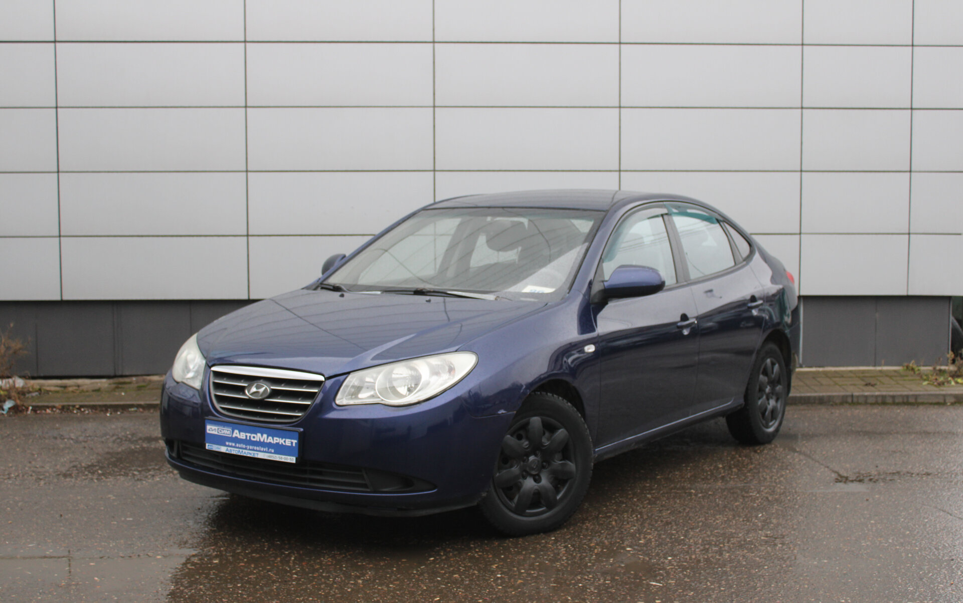 Синий Hyundai Elantra 1.6 MT (122 л.с.) 2007