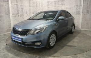 Серый Kia Rio, III Рестайлинг 1.6 AT (123 л.с.) 2015