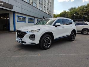белый Hyundai Santa Fe 2.2d AT (200 л.с.) 4WD 2019