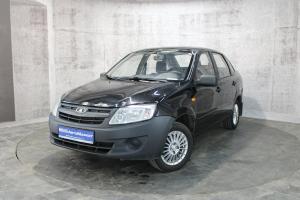 Черный Lada (ВАЗ) Granta 1.6 MT (82 л.с.) 2014