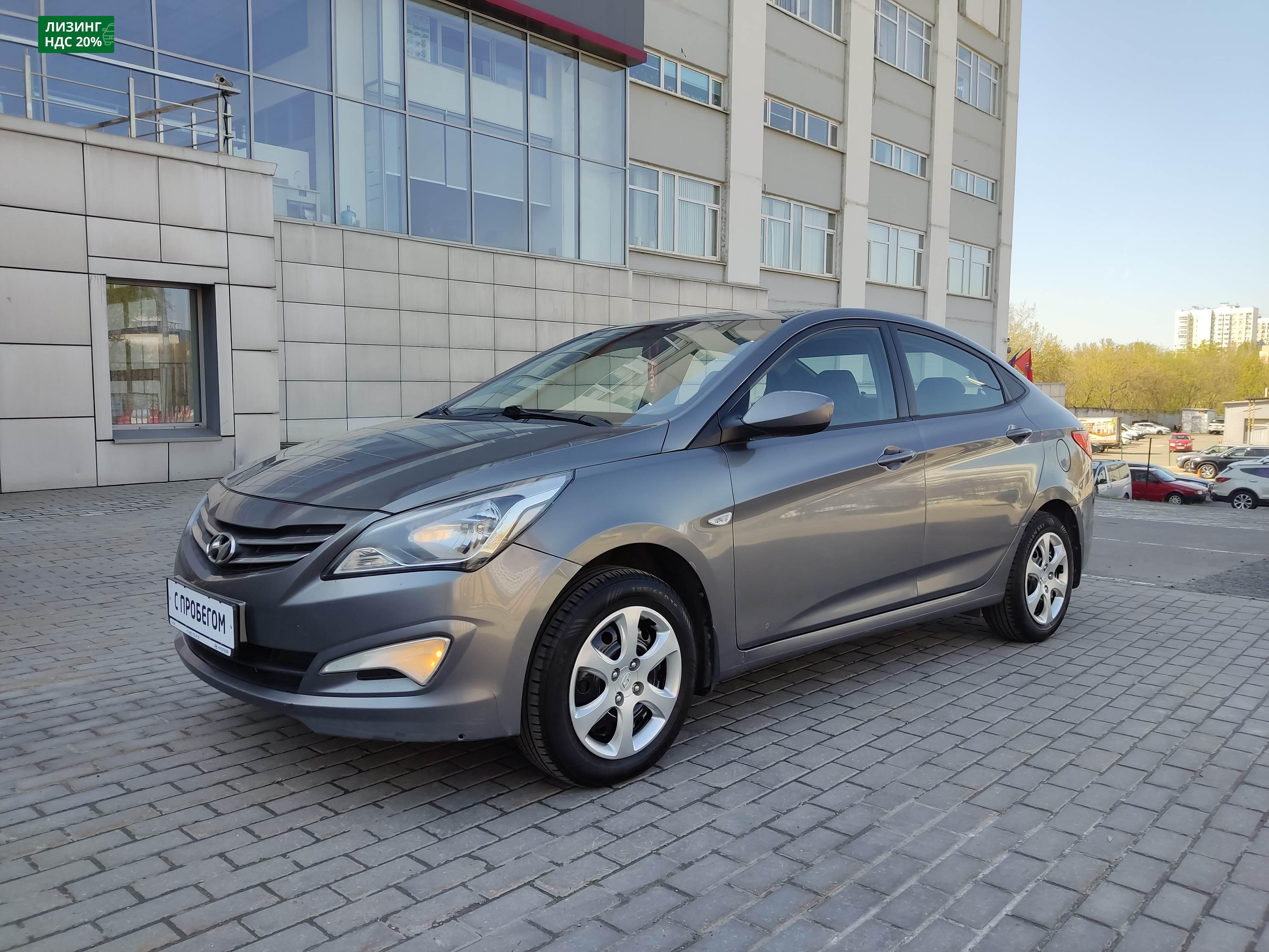 серый Hyundai Solaris 1.4 AT (107 л.с.) 2016