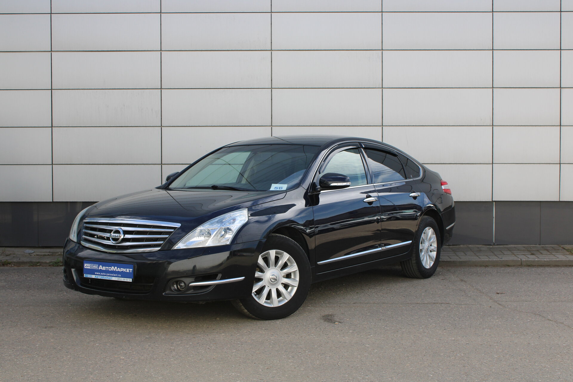 Черный Nissan Teana 2.5 CVT (182 л.с.) 2009