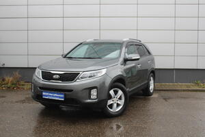 Серый Kia Sorento, II Рестайлинг 2.4 AT (175 л.с.) 4WD 2016