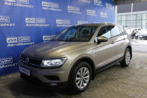бежевый Volkswagen Tiguan 1.4 AMT (150 л.с.) 2017