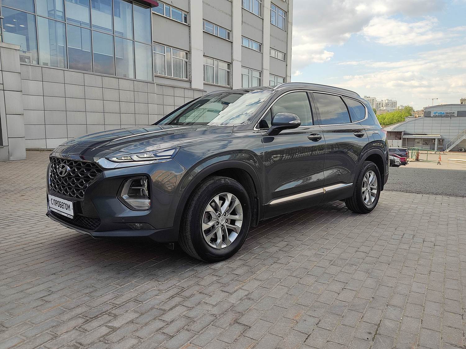 зеленый Hyundai Santa Fe 2.4 AT (188 л.с.) 4WD 2019