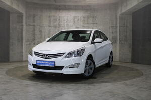 Белый Hyundai Solaris 1.4 MT (107 л.с.) 2016