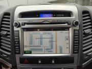 голубой Hyundai Santa Fe 2.4 AT (174 л.с.) 4WD 2011 фото 11
