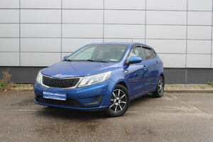 Синий Kia Rio, III 1.4 MT (107 л.с.) 2012