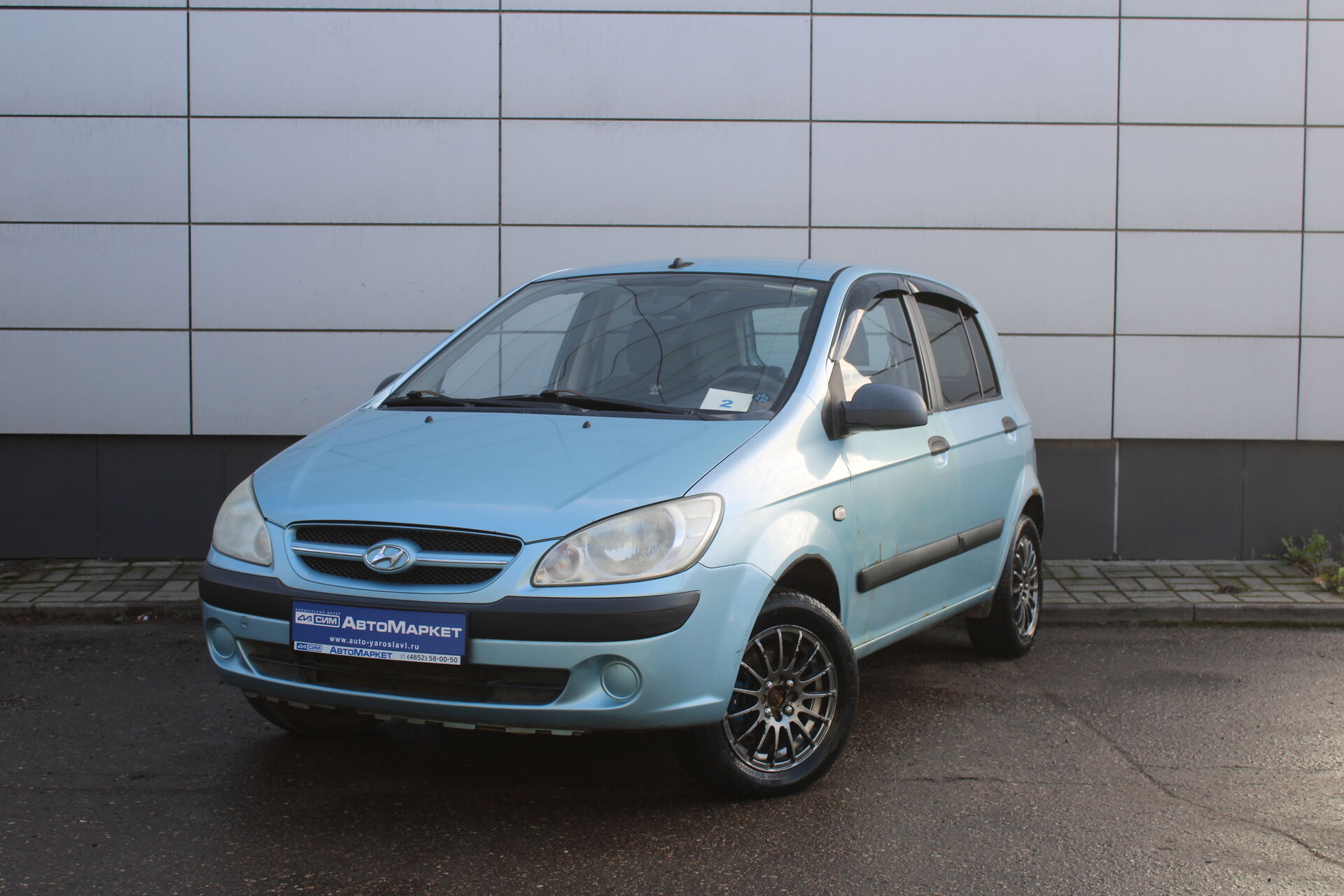 Голубой Hyundai Getz 1.4 MT (97 л.с.) 2007