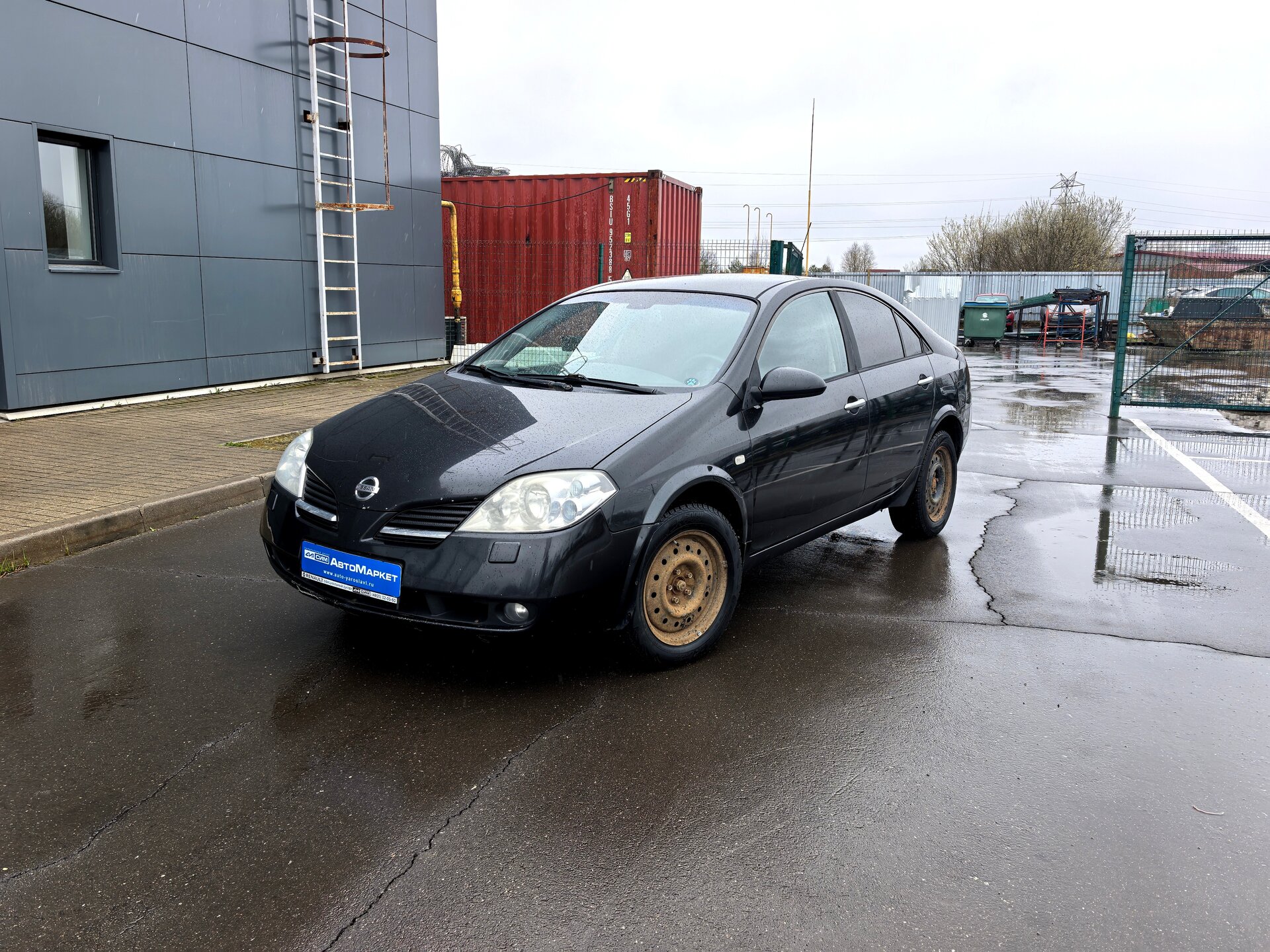 Черный Nissan Primera 1.6 MT (109 л.с.) 2007
