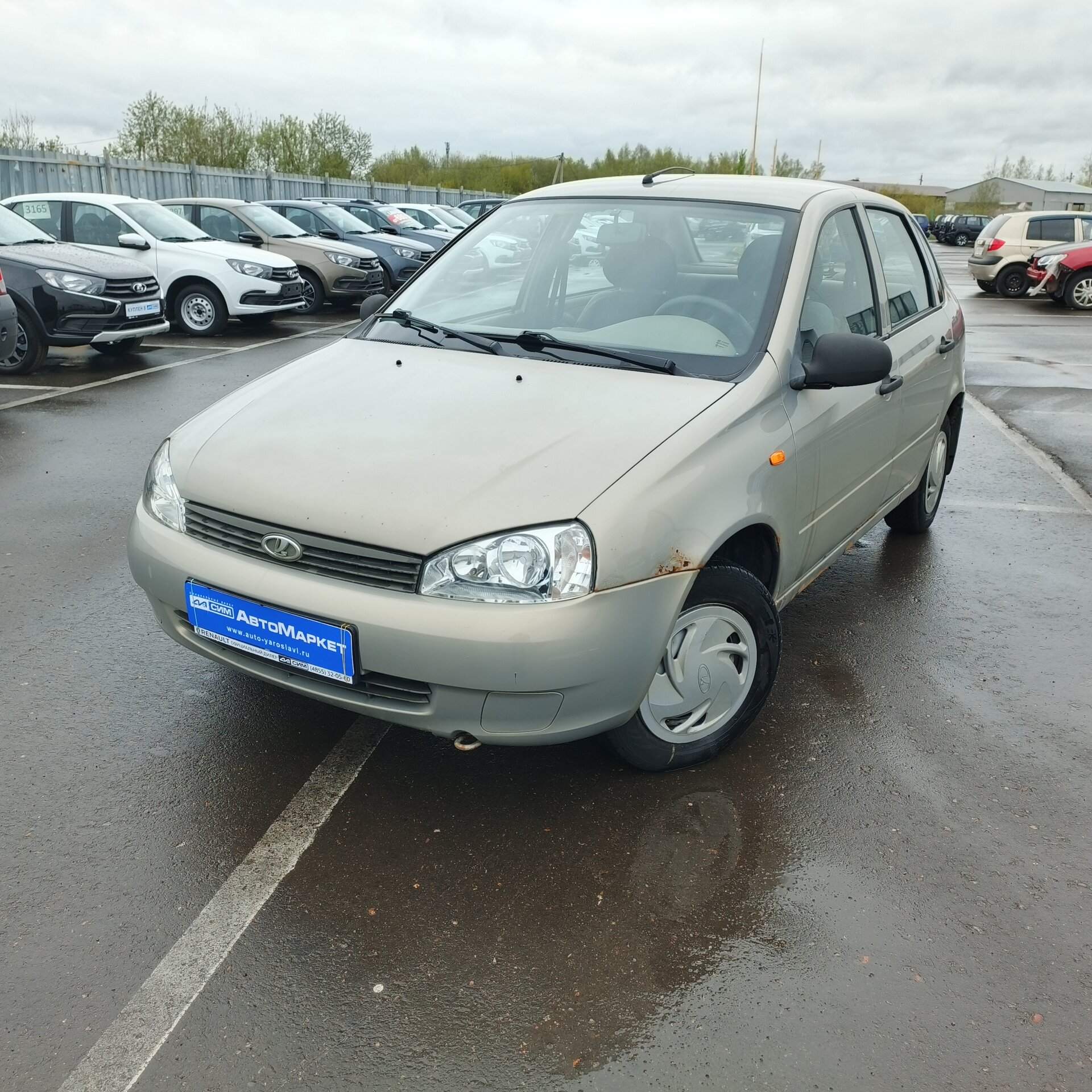 Серый Lada (ВАЗ) Kalina 1.6 MT (81 л.с.) 2006