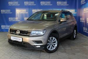 бежевый Volkswagen Tiguan 1.4 AMT (150 л.с.) 2017