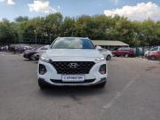 белый Hyundai Santa Fe 2.2d AT (200 л.с.) 4WD 2019 фото 3