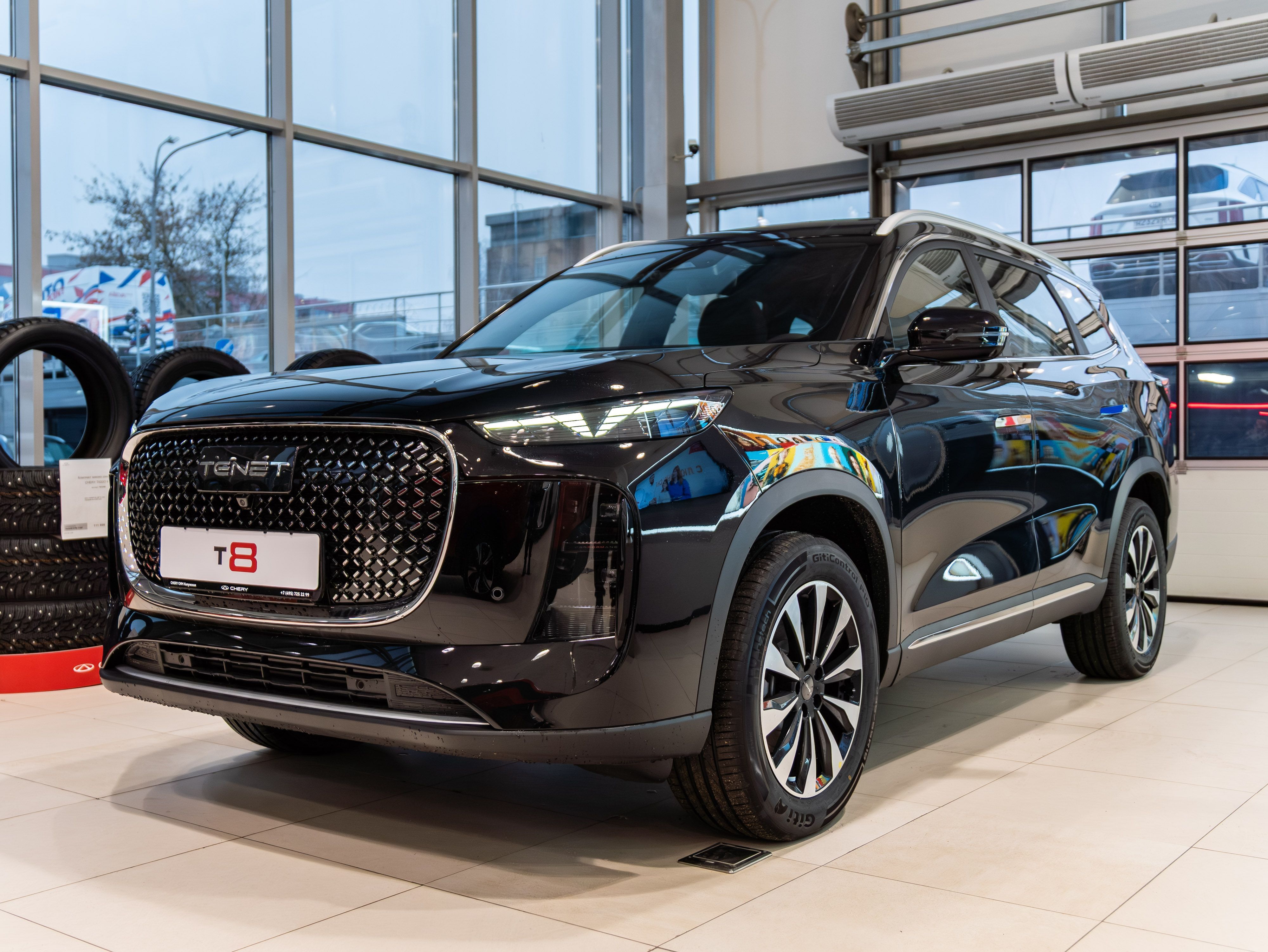 Черный TENET T8 2.0 AMT (197 л.с.) 4WD 2025